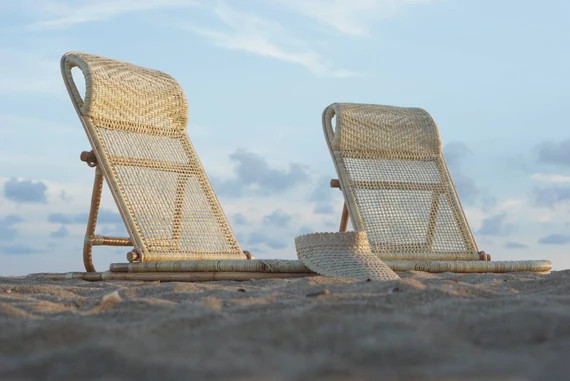 Rattan Beach Chair | Etsy (US)