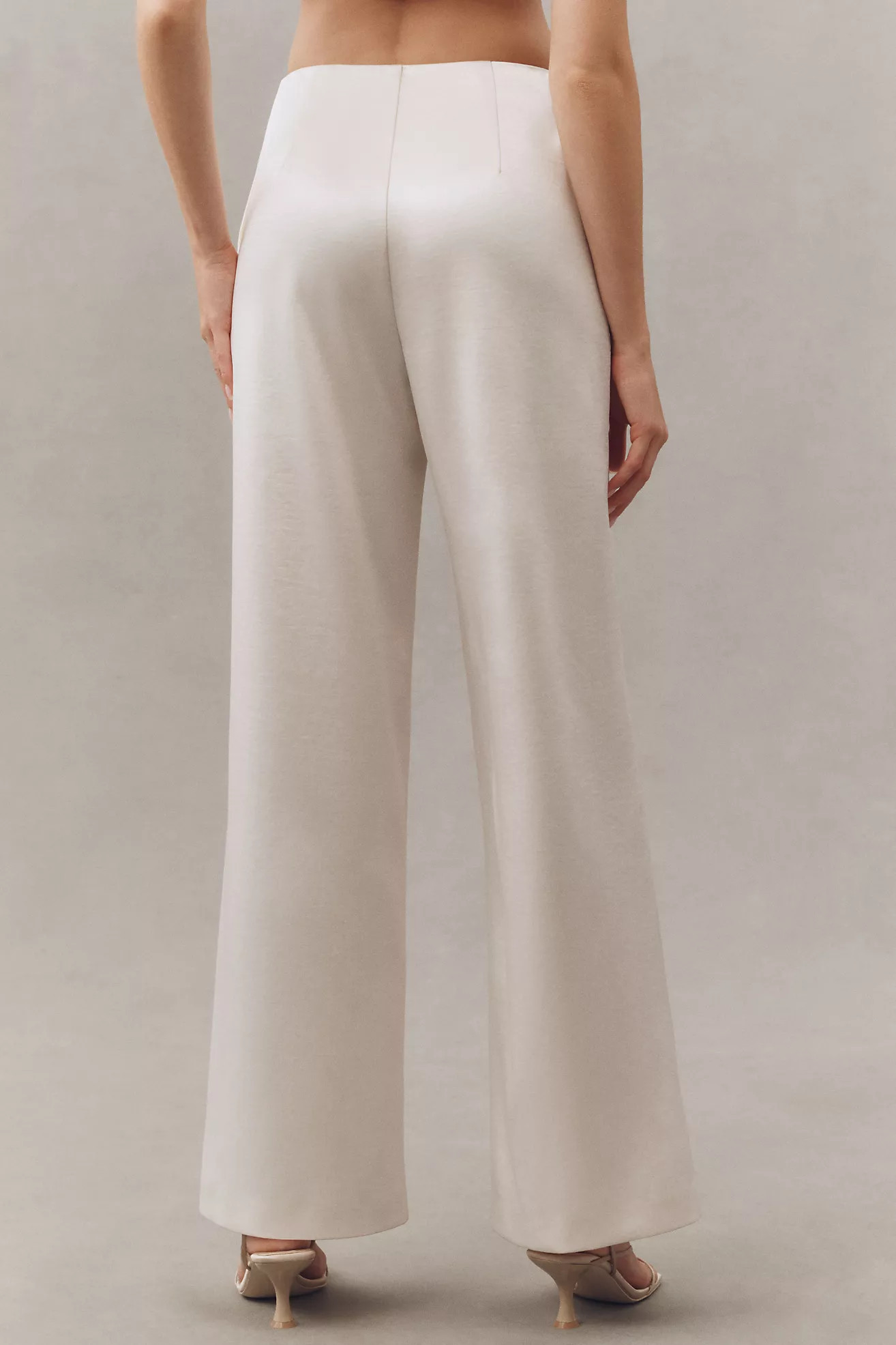 Endless Rose Satin Wide-Leg Pants | Anthropologie (US)