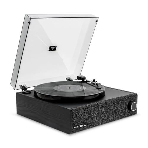 Victrola Eastwood LP – Bluetooth Record Player – 3-Speed Turntable, Audio Technica AT-3600L MM Cartridge, Vinyl Stream Bluetooth Output, Anti-Skip Floating Speaker, RCA & 3.5mm Output System (Black) | Amazon (US)