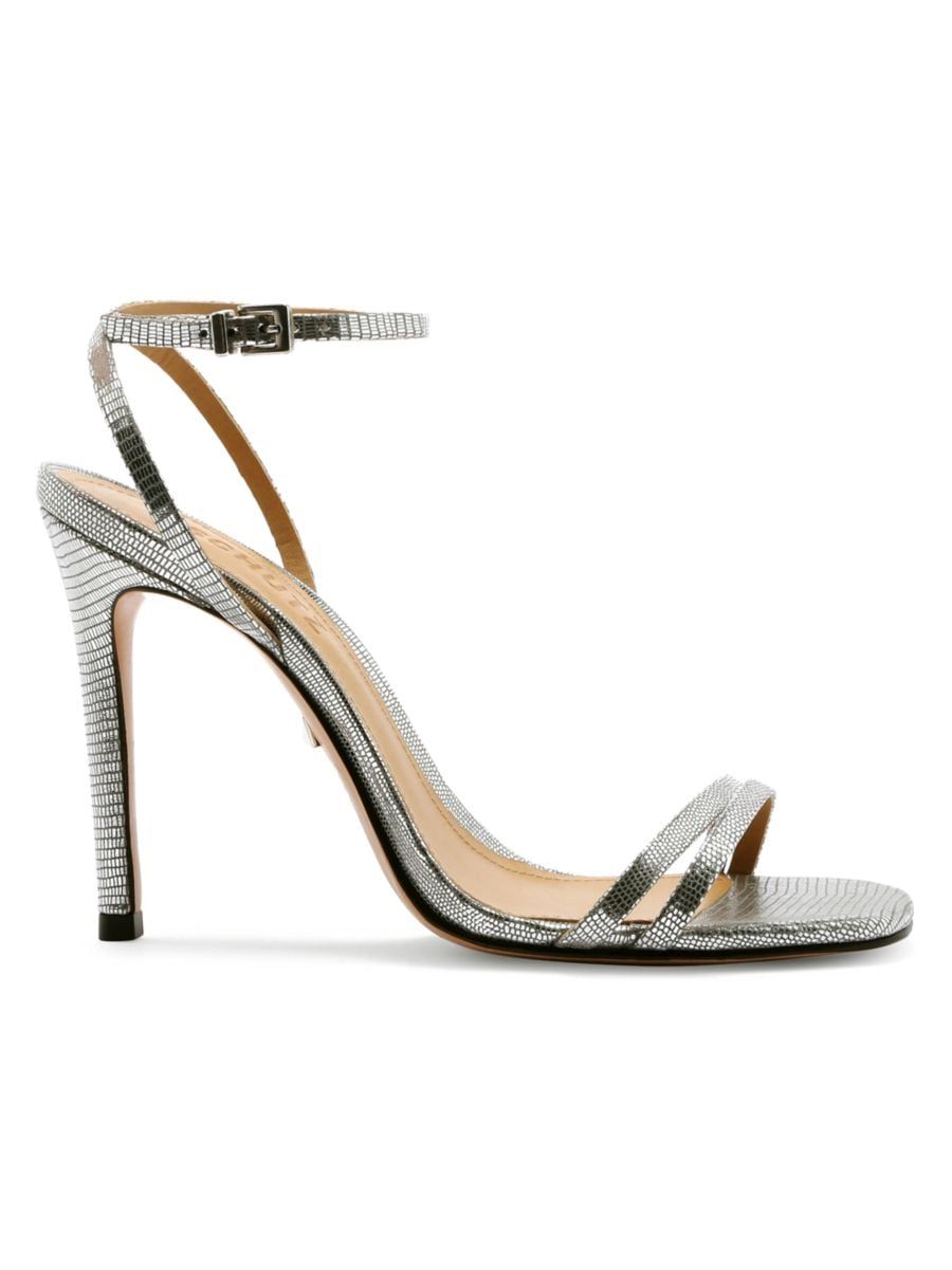 Altina Metallic Embossed Leather Sandals | Saks Fifth Avenue