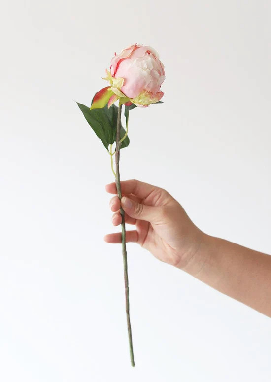 Artificial Flower Pink Peony Bud - 18 | Afloral (US)