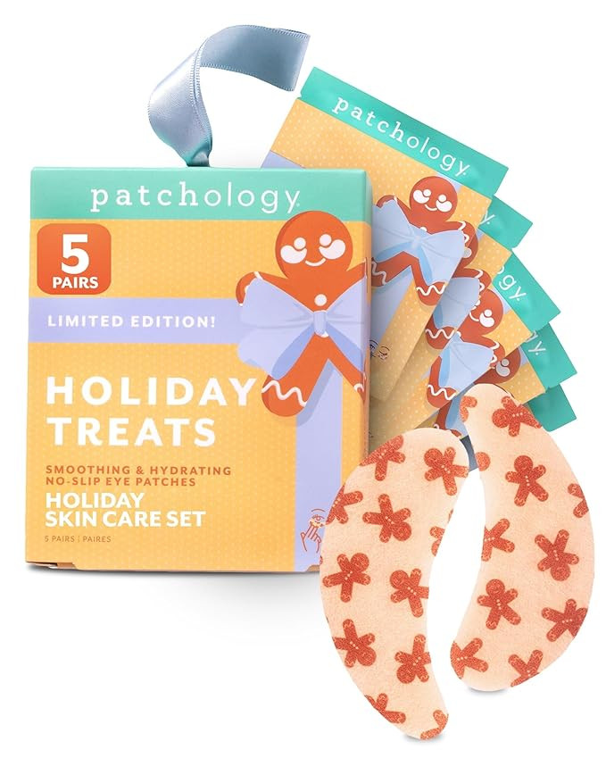 Patchology Holiday Treats Gingerbread Under Eye Patches Gift Set - Cute Stocking Stuffers with Gi... | Amazon (US)