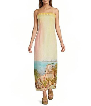 Antonio Melani Tyra Beach Square Neckline Sleeveless Shell Dress - 0 | Dillard's