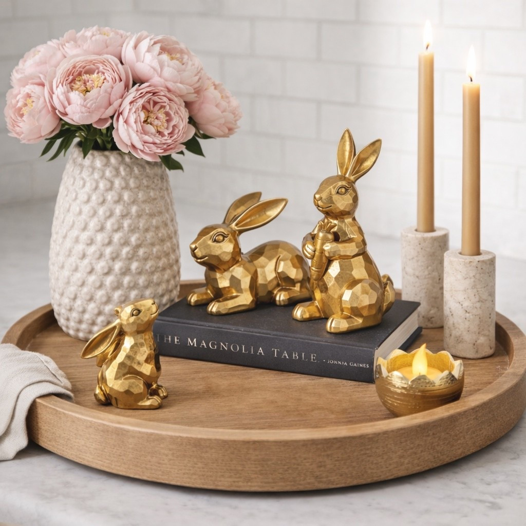 These little gold bunnies + egg are the perfect spring accent 🐇✨

They’re currently 50% off for just $9.99 — such a good deal for a set that looks way more high-end than the price. Perfect for Easter styling, spring shelves, or even gifting.

I don’t expect these to last long at this price.

Link in my bio to shop before they’re gone.


#LTKHome #LTKSeasonal #LTKSaleAlert