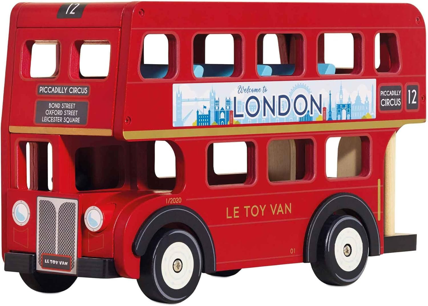Le Toy Van TV469 Cars & Construction Double Decker Wooden Role Play Suitable for Girls and Boys T... | Amazon (UK)