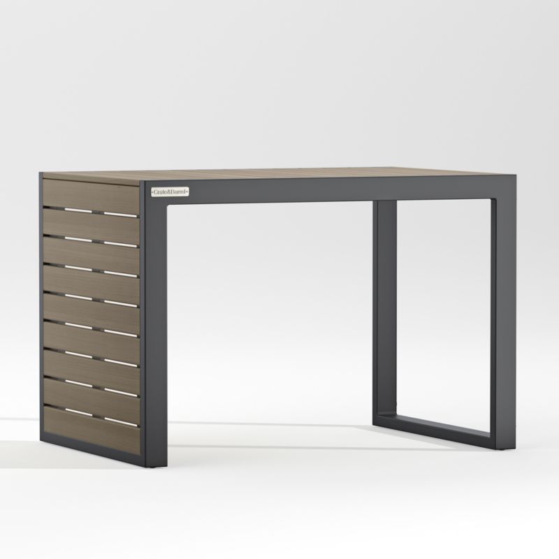 Alfresco II Grey Outdoor Side/C Table + Reviews | Crate & Barrel | Crate & Barrel