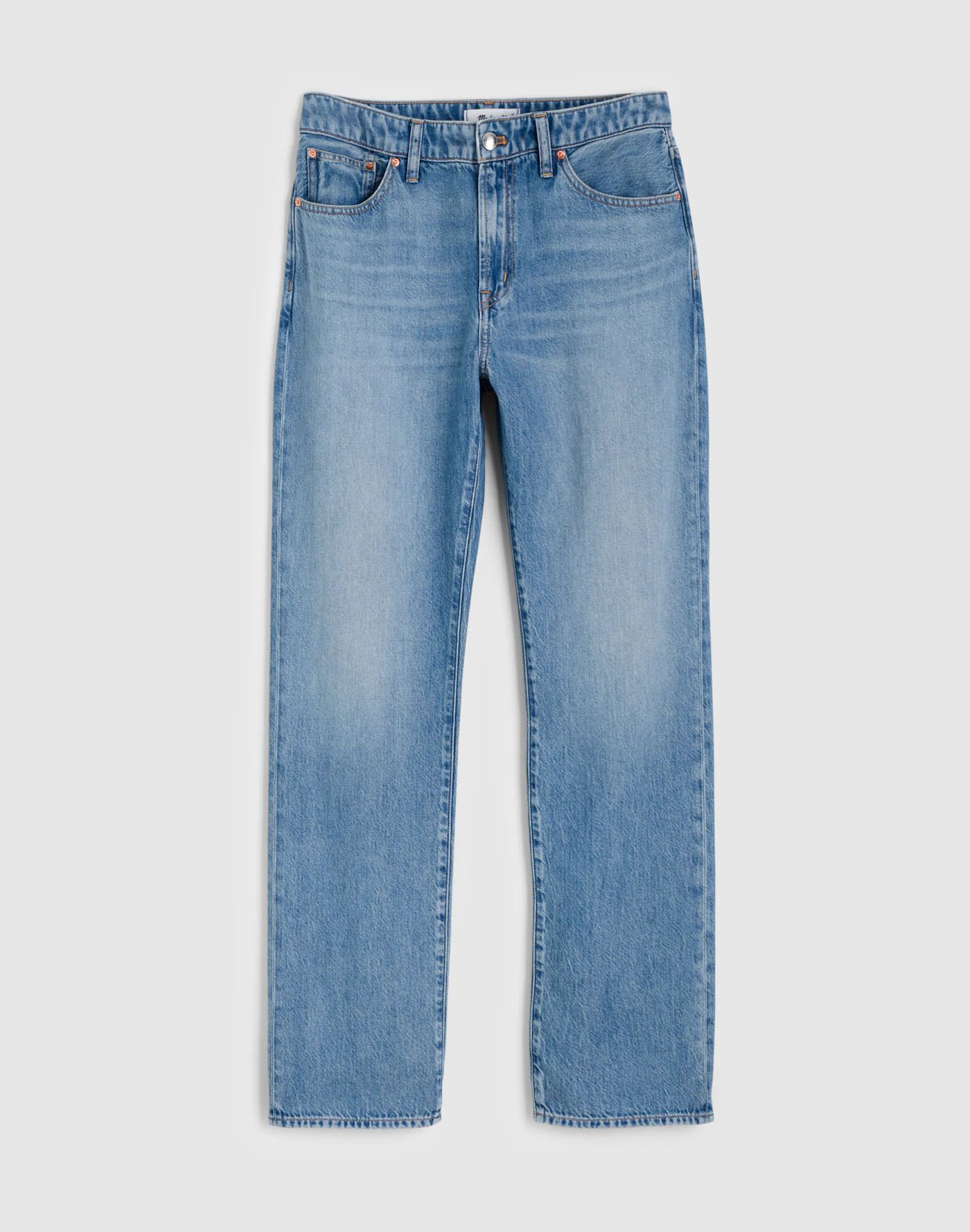The Curvy Dean Easy Straight Jean in Airy Denim | Madewell