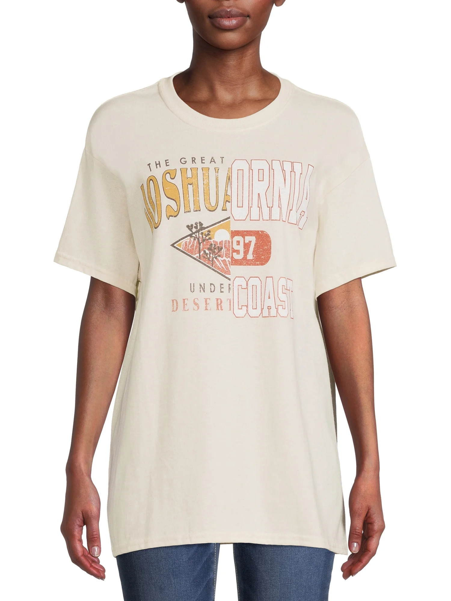 Social Edition Women's Junior Joshua Tree Short Sleeve Graphic Tee | Walmart (US)