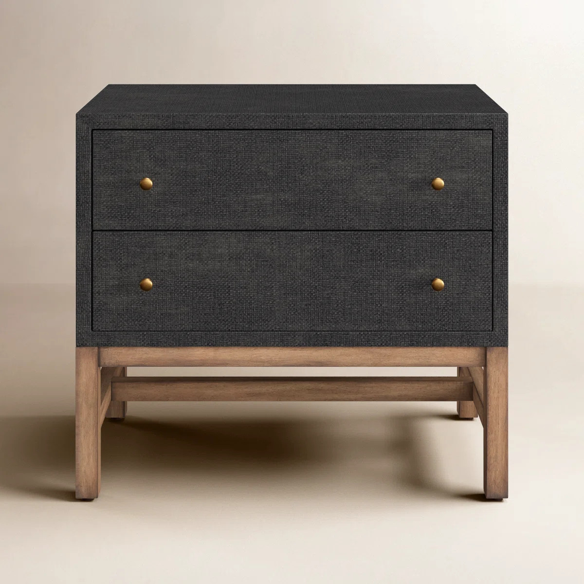 Hakana 2 - Drawer Raffia Nightstand | Wayfair North America