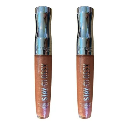 Pack of 2 Rimmel London Stay Glossy 6HR Lip Gloss Down To Gloss 125 | Walmart (US)
