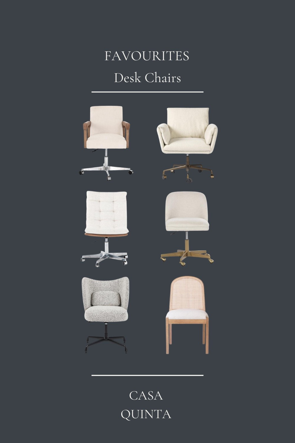 Desk chairs that do it all — comfort, style, and support 🤍
Because your workspace should feel just as good as it looks.

Rounded up my favorite desk chairs on LTK — linked for your dream home office setup ✨

#WorkFromHomeStyle #DeskChairGoals #LTKHome #HomeOfficeInspo #MinimalistWorkspace #ChicAndFunctional