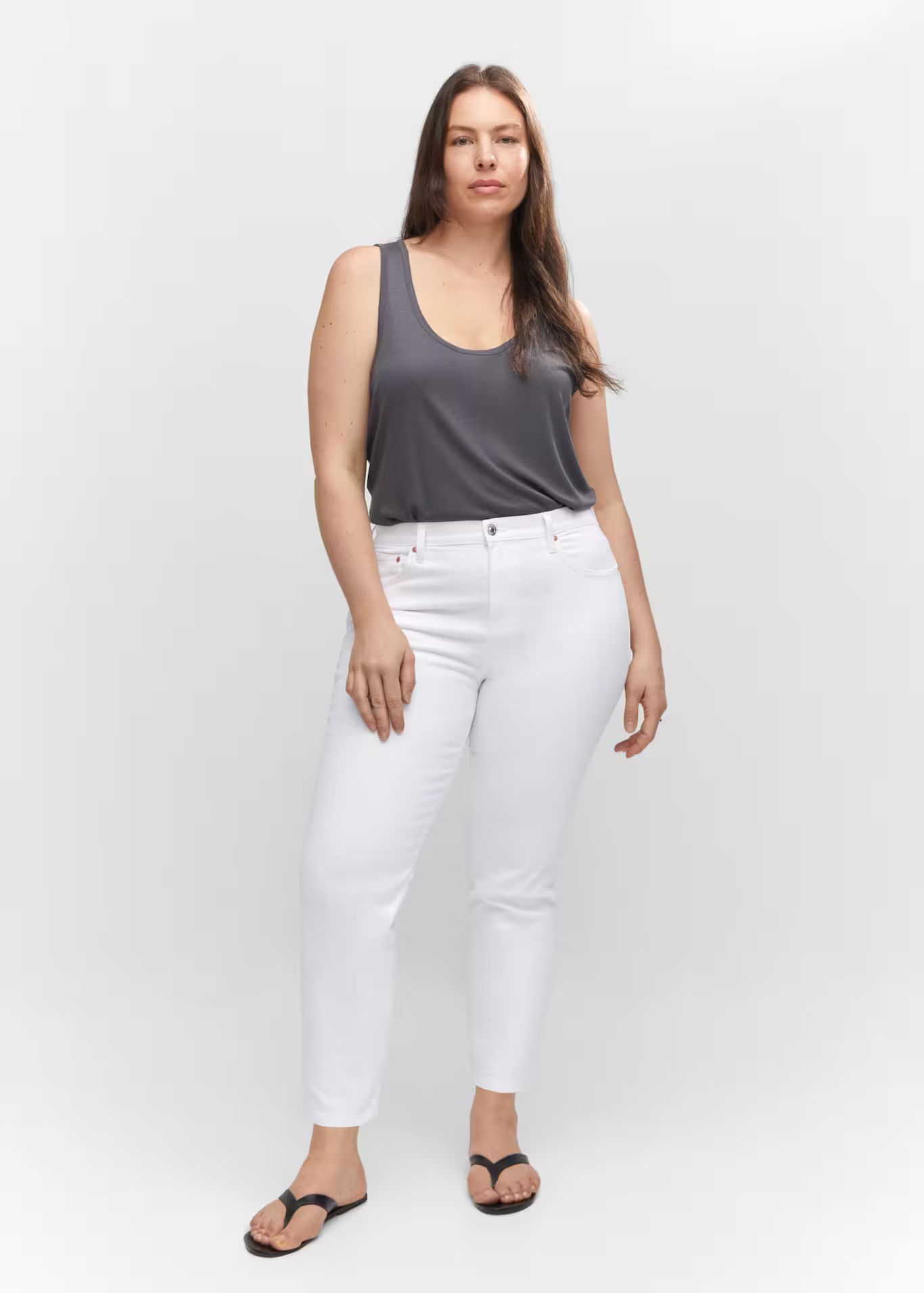 Jeans slim crop -  Donna | Mango Italia | Mango IT