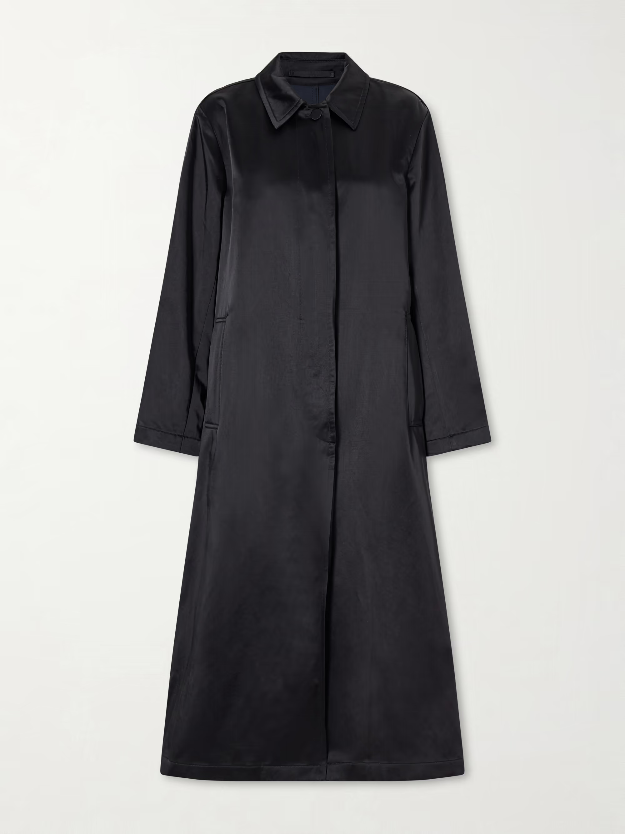 Cotton-blend satin coat | NET-A-PORTER (UK & EU)