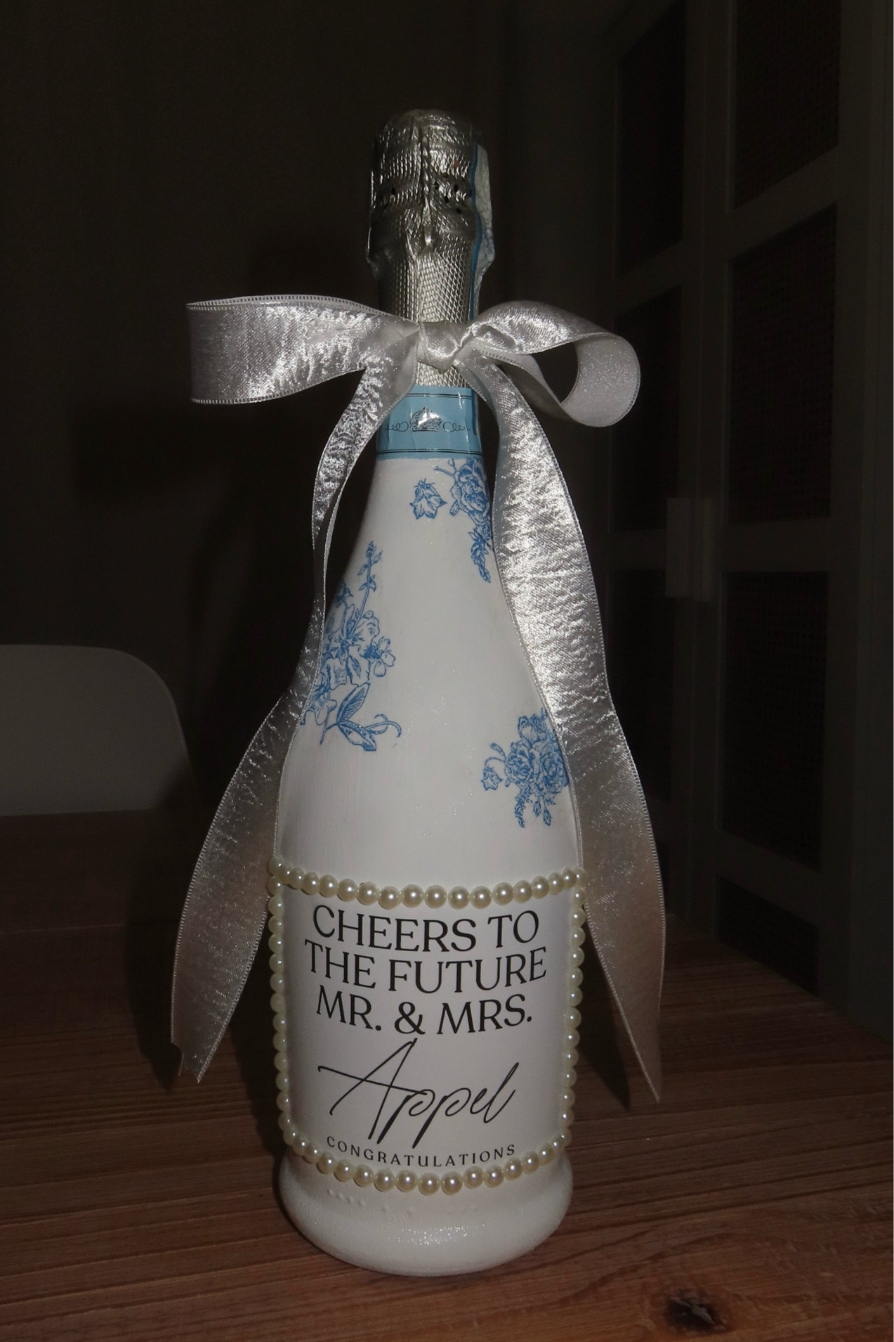 DIY champagne bottle for an engagement gift!💍🍾🤍

#LTKGiftGuide #LTKParties #LTKWedding