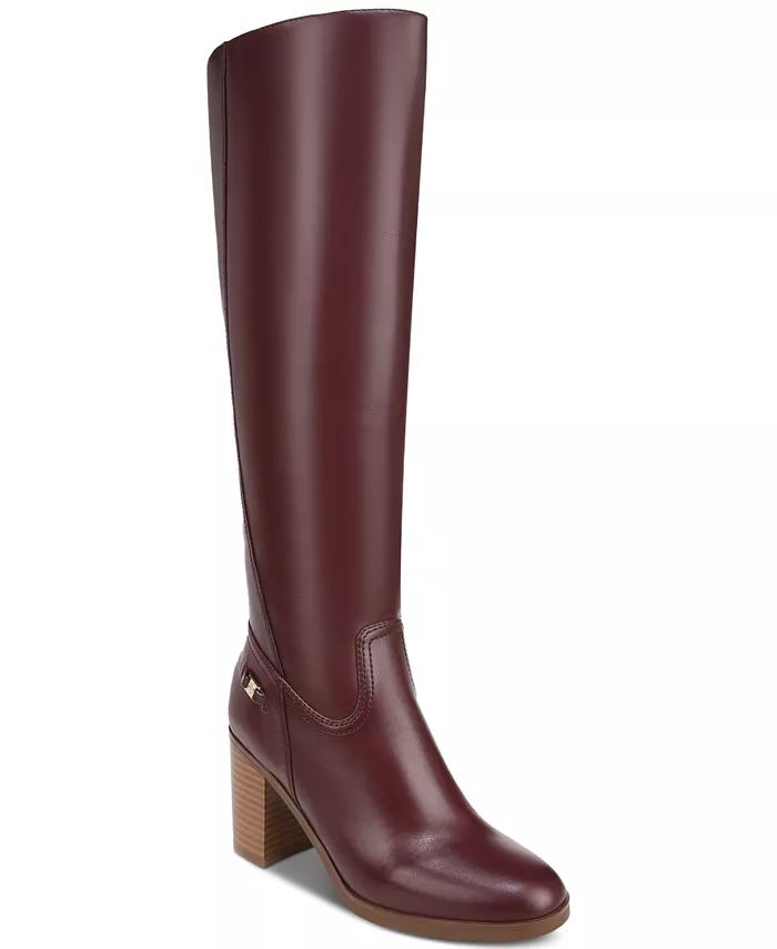 Giani Bernini Women's Odettee Memory Foam Block Heel Knee High Riding Boots, Created for Macy's -... | Macy's