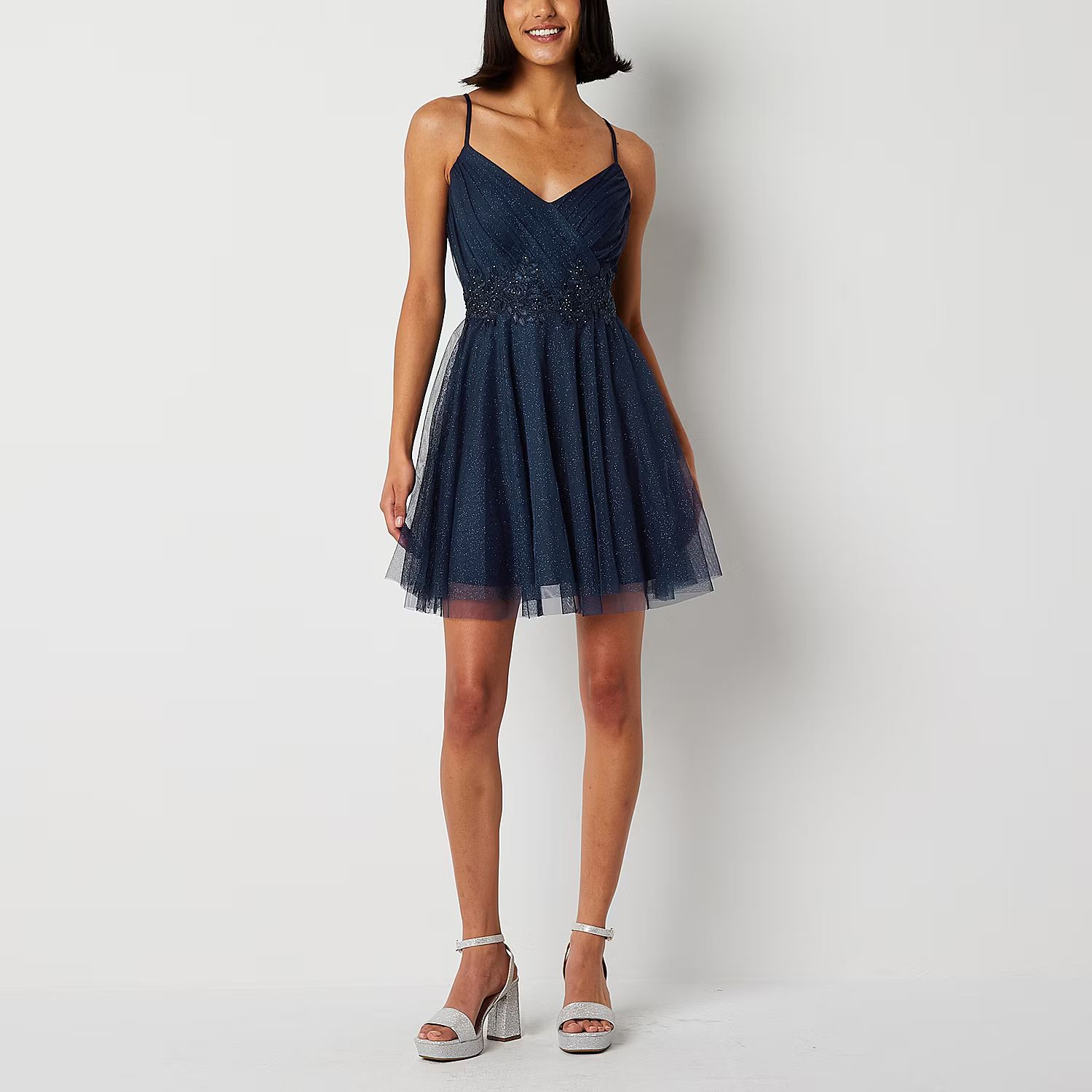 Pearl Juniors Sleeveless Applique Fit + Flare Dress | JCPenney