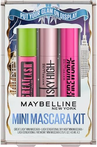Maybelline Lash Sensational Holiday Mascara Makeup Kit, Includes Mini Sky High, Firework and Grea... | Amazon (US)