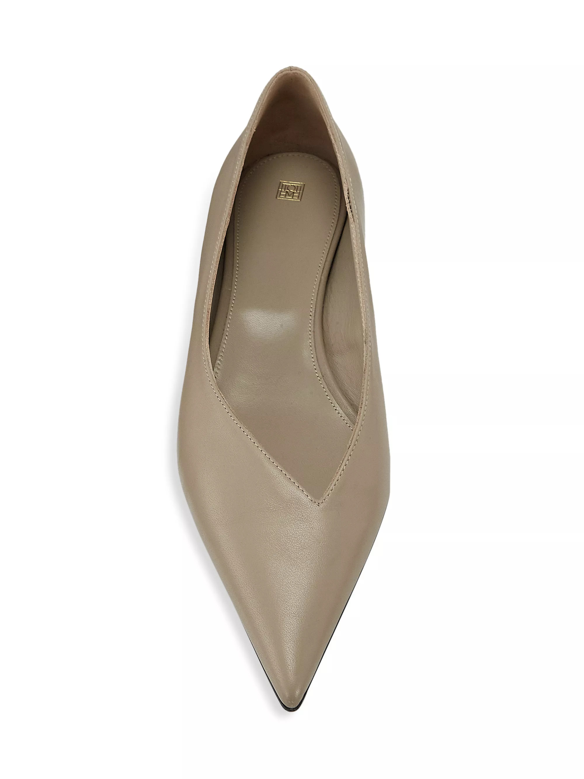 Asymmetric Leather Ballerina Flats | Saks Fifth Avenue