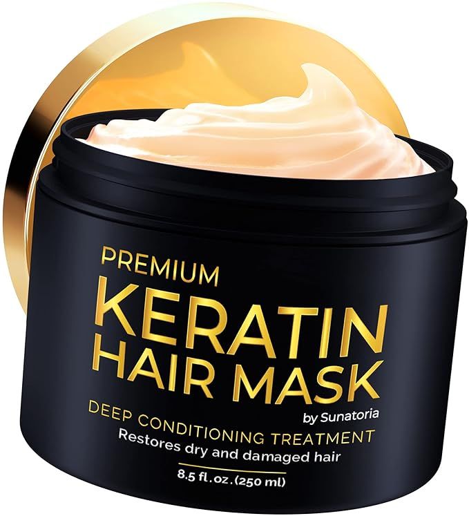 2021 Premium Keratin Hair Mask - Professional Treatment for Hair Repair, Nourishment & Beauty - H... | Amazon (US)