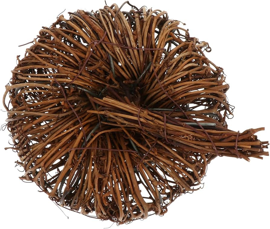 HEALLILY 6Inch Halloween Pumpkin Rattan Wicker Rattan Balls Halloween Decorations Rattan Pumpkin ... | Amazon (US)