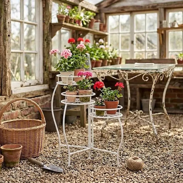 Heirloom Cottage 3 Tier Plant Stand | Antique Farm House
