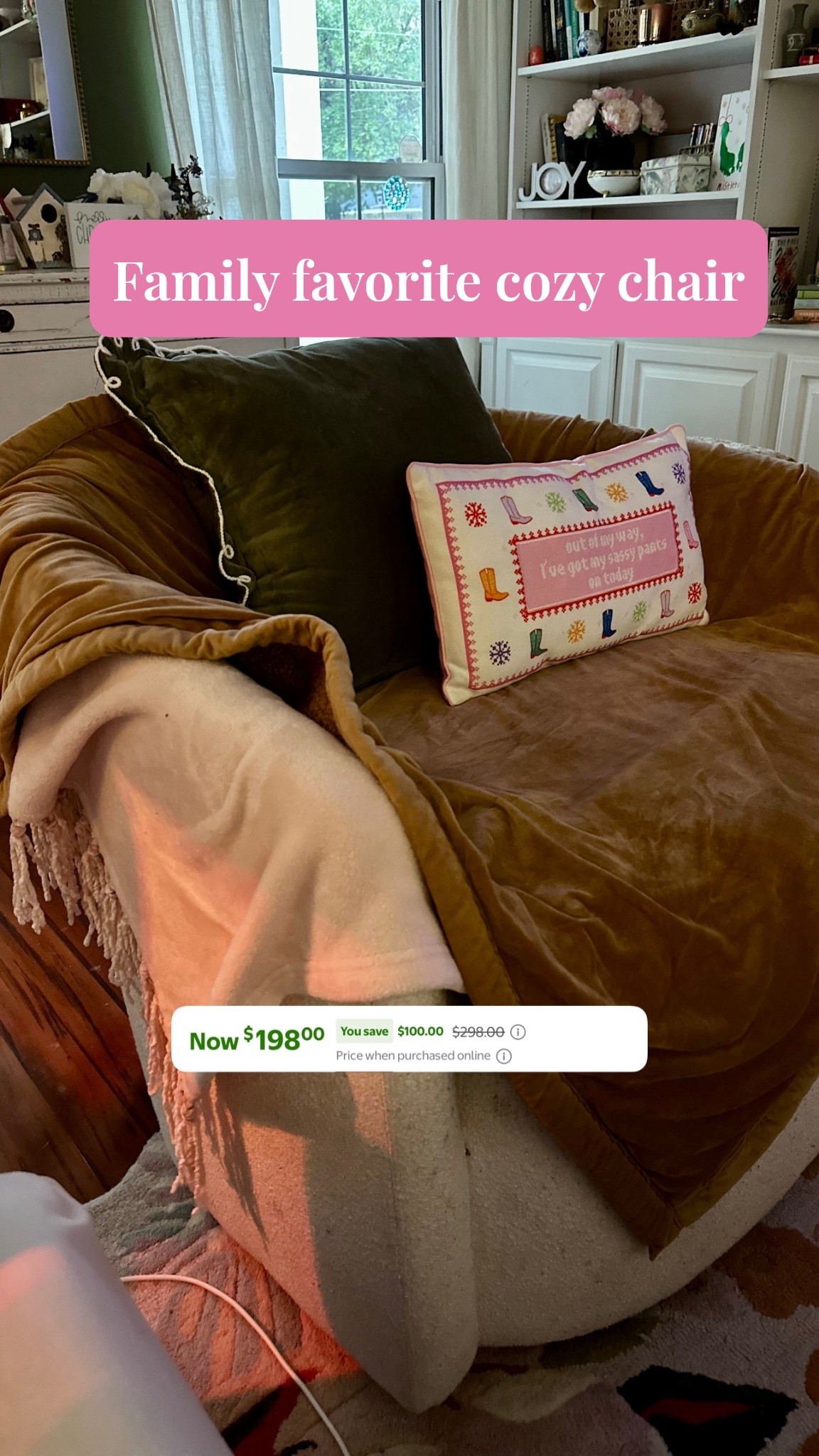 On sale in all colors for $100 off, making it only $198! 🫶

#LTKSaleAlert #LTKHome #LTKHoliday