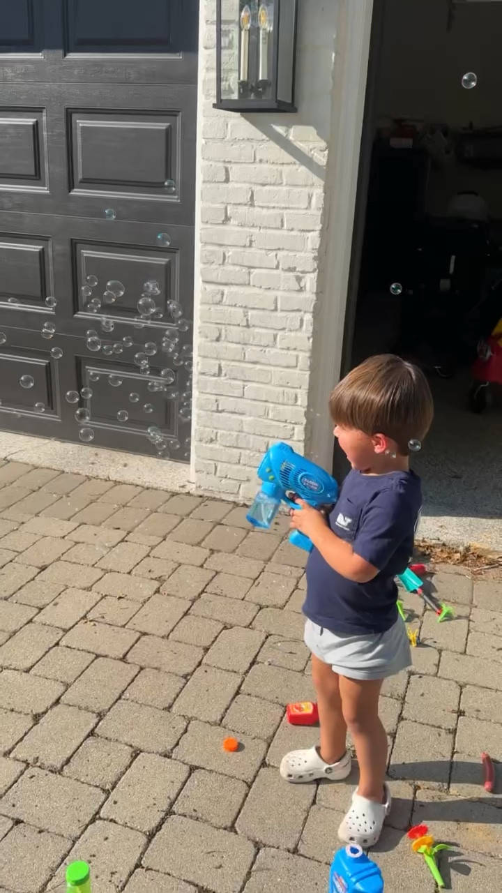 outdoor bubble gun fun with Jackson☺️✨🫧

outdoor activities, toddler outdoor activities, toddler toys, outdoor toys for kids, bubble blower, bubble blower gun, outdoor play, Grace White, A Southern Drawl 

#LTKFindsUnder50 #LTKFamily #LTKKids