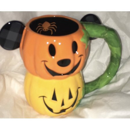 Disney Parks Mickey Pumpkin Trick or Treat Halloween 2021 Ceramic Coffee Mug New | Walmart (US)