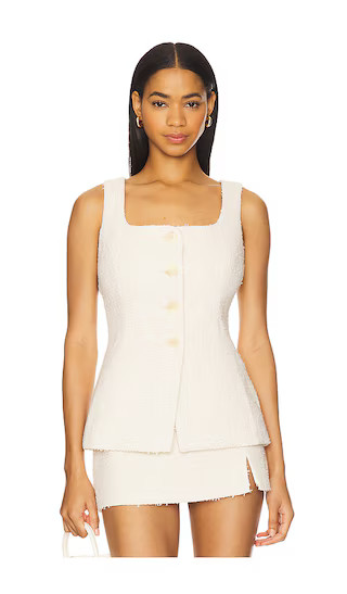 Brunelle Vest in Oatmeal | Revolve Clothing (Global)