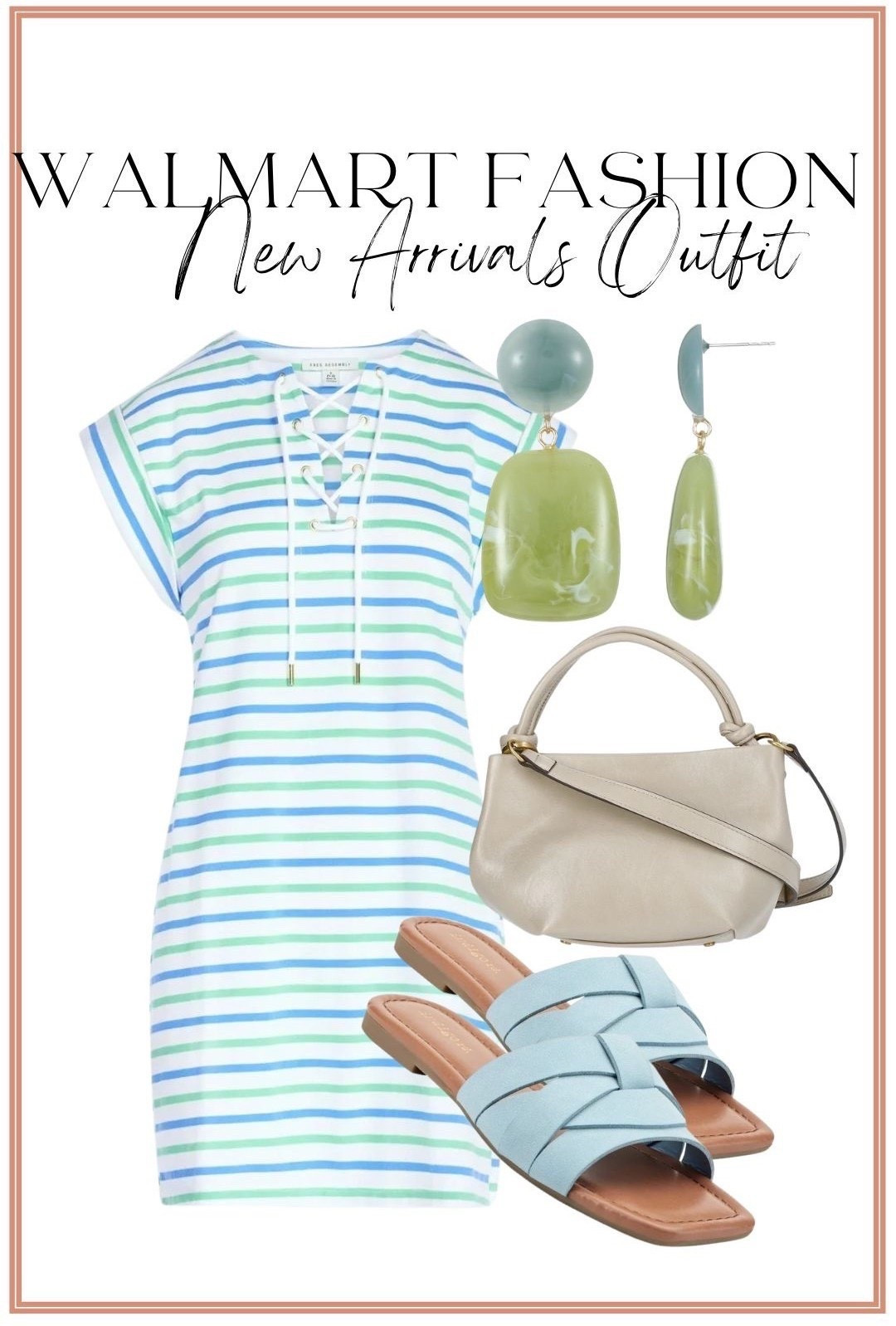This color combo 😍💚 giving coastal, fresh, and so chic for spring and summer!

This striped Walmart dress is lightweight, comfy, and one of those easy throw-on pieces that still looks styled. Paired it with soft blue sandals and the cutest neutral bag for an effortless, elevated look ✨

Perfect for vacations, brunch, or just everyday mom life when you want to feel cute but keep it simple!

#walmartfashion #walmartnewarrivals #affordablestyle #springoutfits #summerstyle #stripeddress #coastalstyle #everydayoutfits #momoutfits #casualstyle #elevatedlook #budgetstyle #walmartoutfit #outfitideas #styleinspo

#LTKmomlife #LTKootd