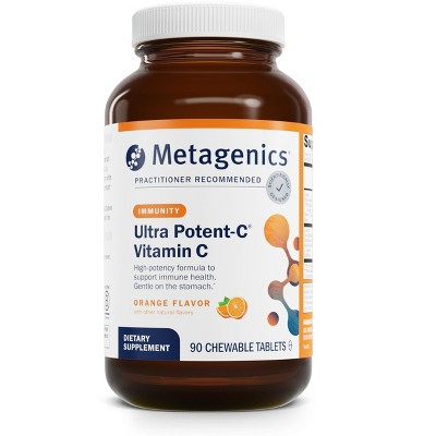 Metagenics Ultra Potent-C Chewable—Immune & Antioxidant Support, L-Cysteine, L-Lysine, Orange Flavor, Bioflavonoids, 90 Tablets | Target
