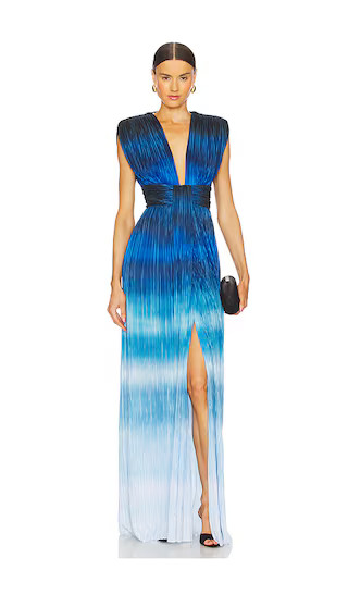 Emmeline Dress in Blue Print | Revolve Clothing (Global)