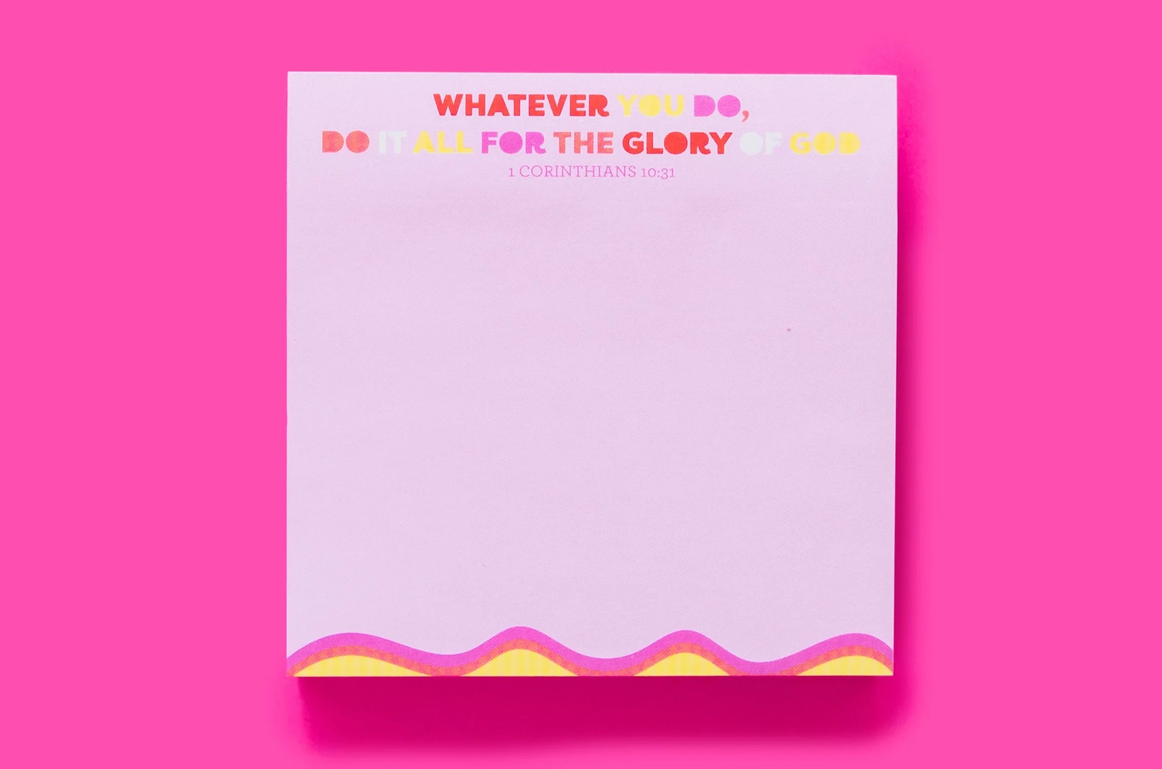 Glory of God Sticky Reminder Pad | Taylor Elliott Designs