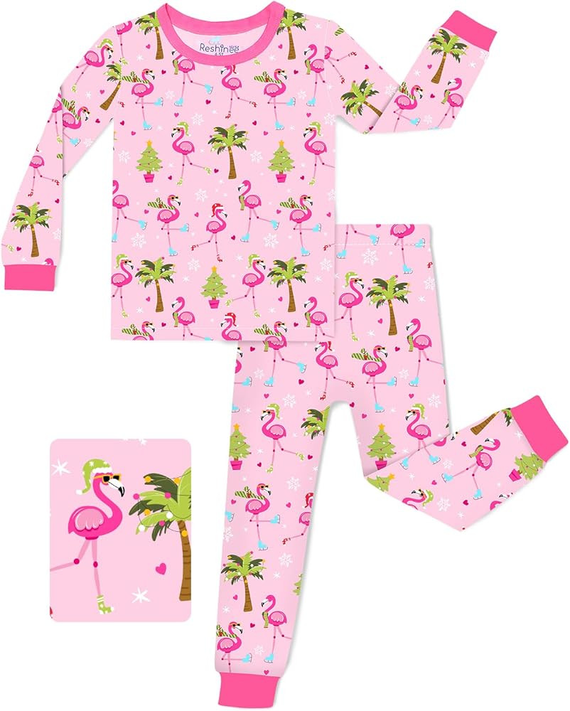 Bamboo Viscose Toddler Girls Kids Pajamas Unicorn Mermaid Pjs Long Sleeve Snug fit 12M-8Y 2pcs So... | Amazon (US)