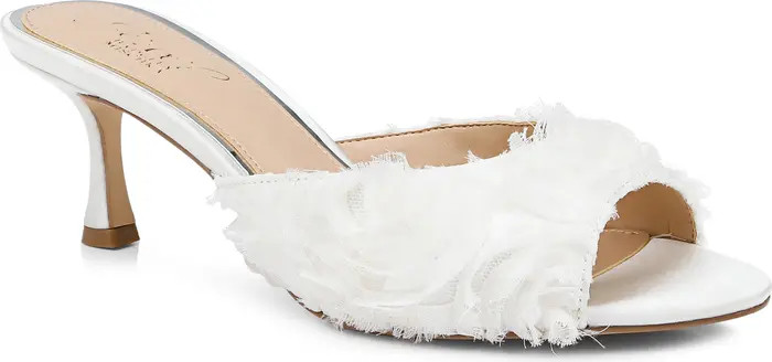 Jewel Badgley Mischka Scarlet Mesh Flower Sandal (Women) | Nordstrom | Nordstrom