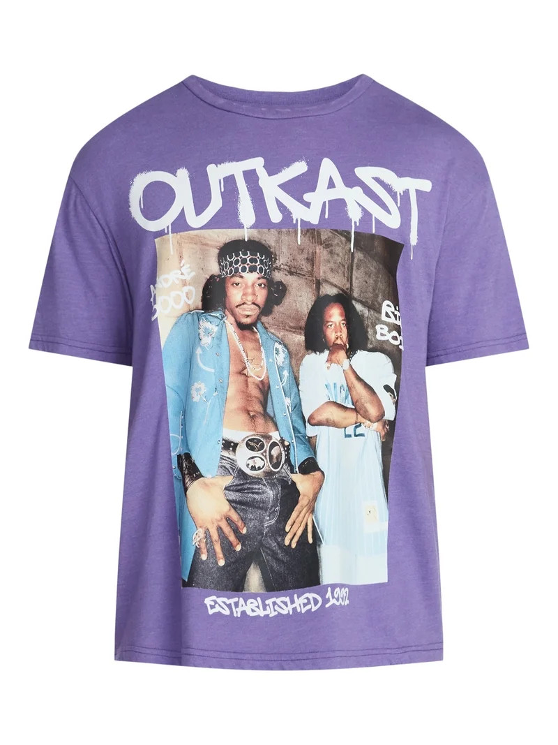Outkast Men's and Big Men's Boxy Fit Graphic Tee with Short Sleeves, Sizes XS-5XL | Walmart (US)