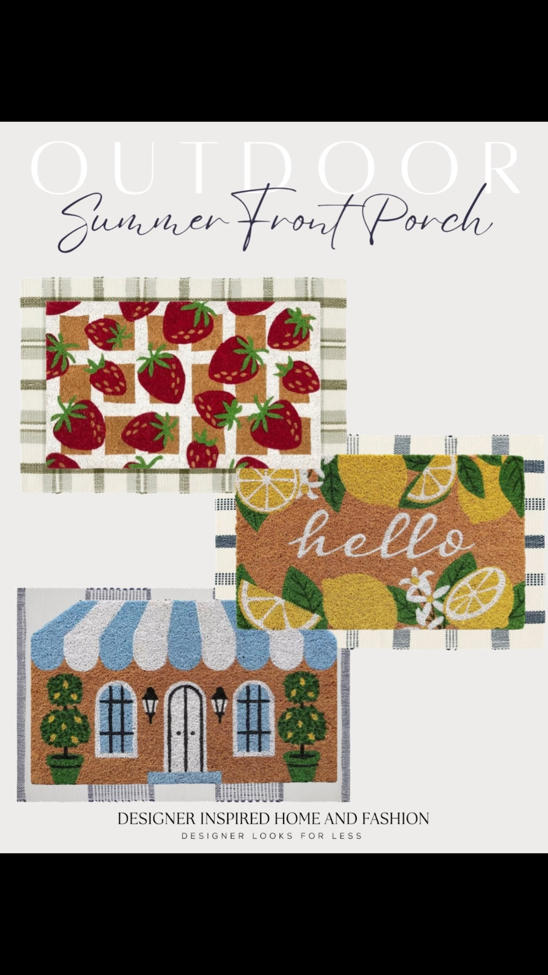 New summer front porch doormats!

#LTKHome #LTKSeasonal