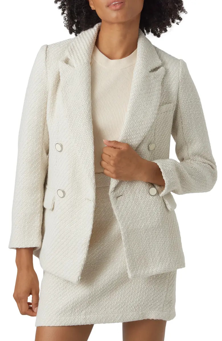 Liv Texture Double Breasted Blazer | Nordstrom