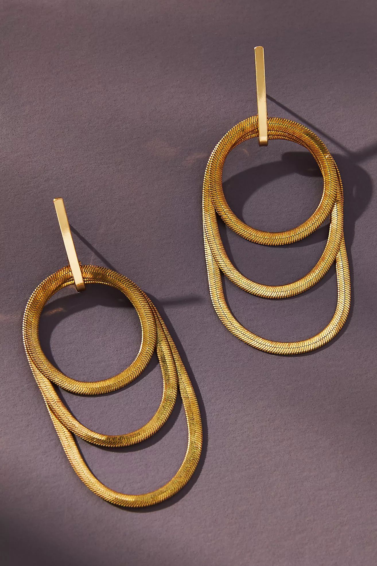 Layered Loop Drop Earrings | Anthropologie (US)