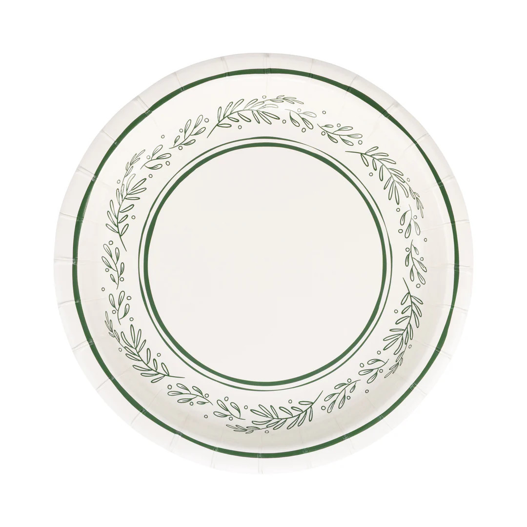 Green Bough Edge Plate | My Mind's Eye