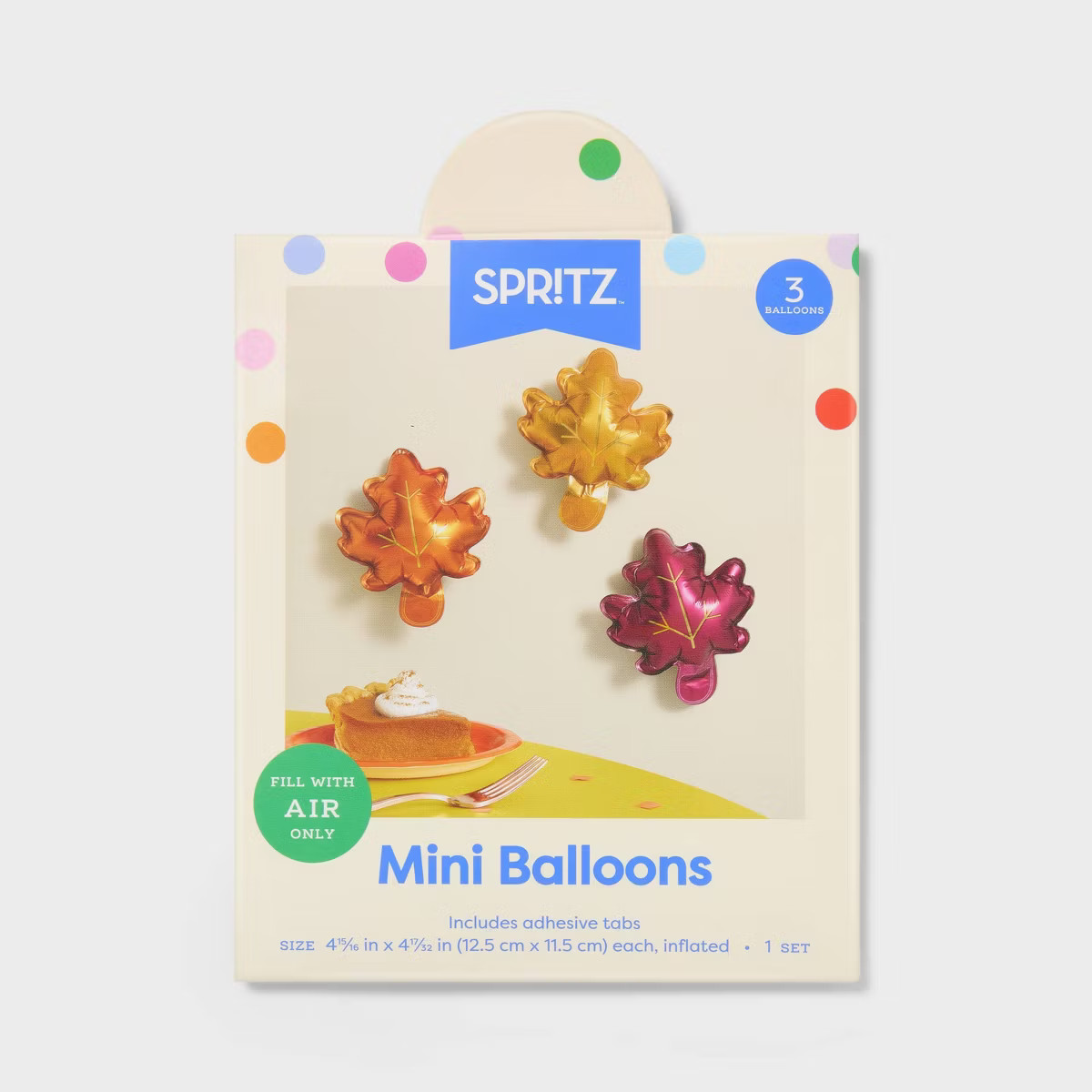 3ct Thanksgiving Mini Leaf Balloons - Spritz\u2122 | Target