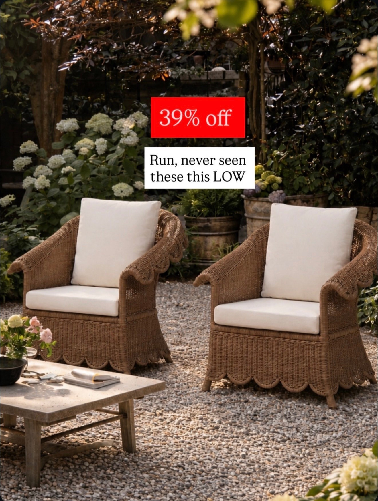 Adorable scalloped chairs on sale for Memorial Day porch patio must have

#LTKSaleAlert #LTKHome
