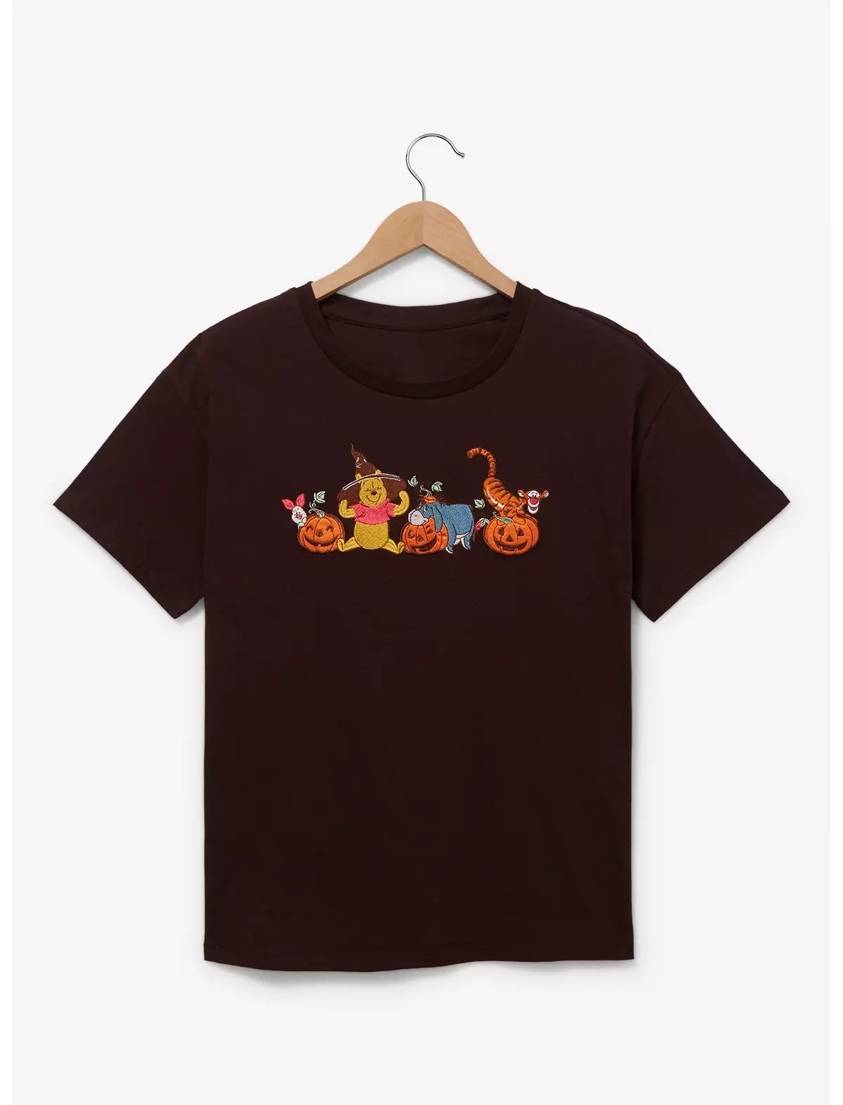 Disney Winnie the Pooh Halloween Embroidered Women's T-Shirt — BoxLunch Exclusive | BoxLunch