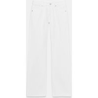 Zara - Trf Low Rise Wide Leg Jeans - White - 25 (Us 0) - Woman | Zara US