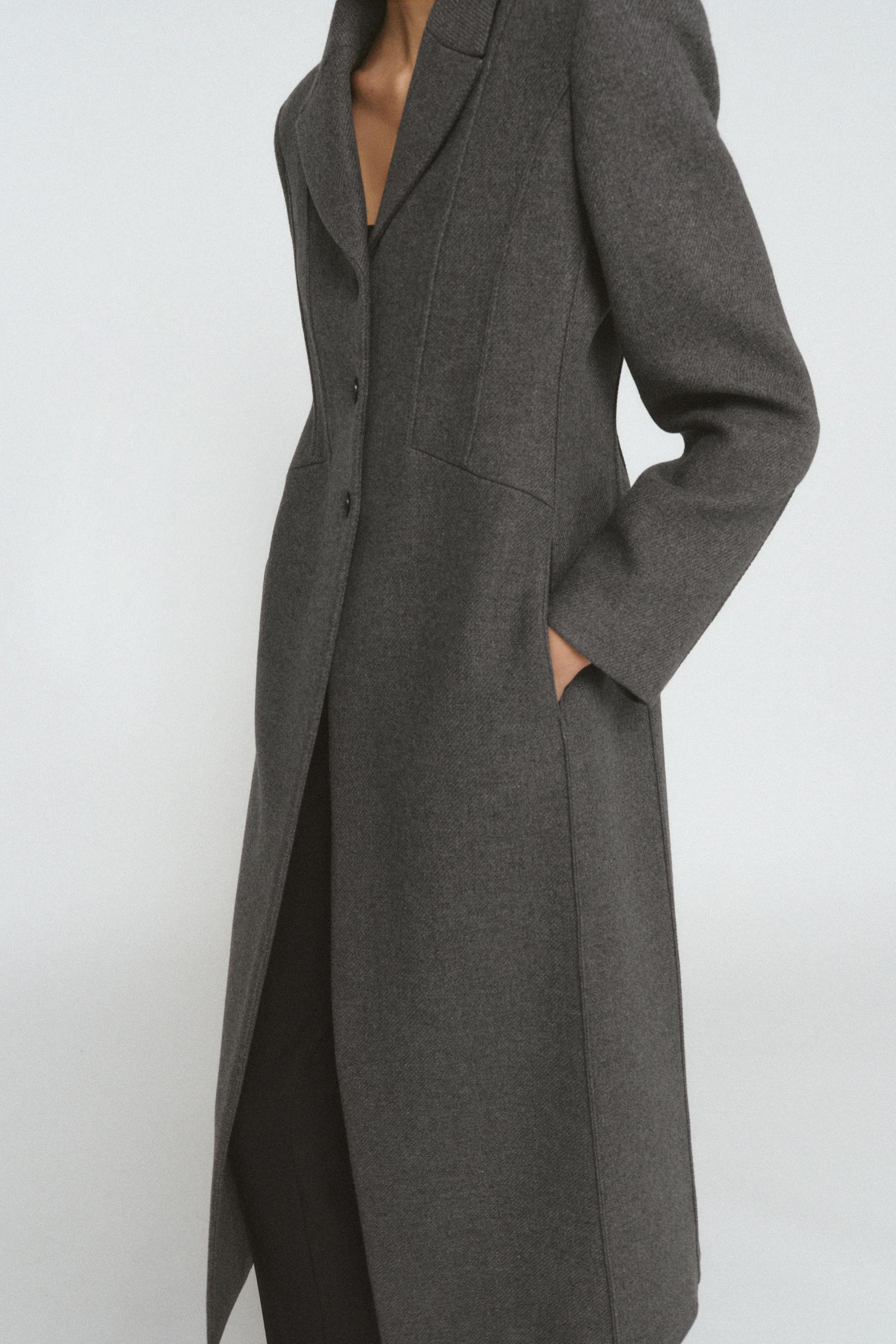 FITTED MANTECO WOOL COAT ZW COLLECTION LIMITED EDITION | Zara UK