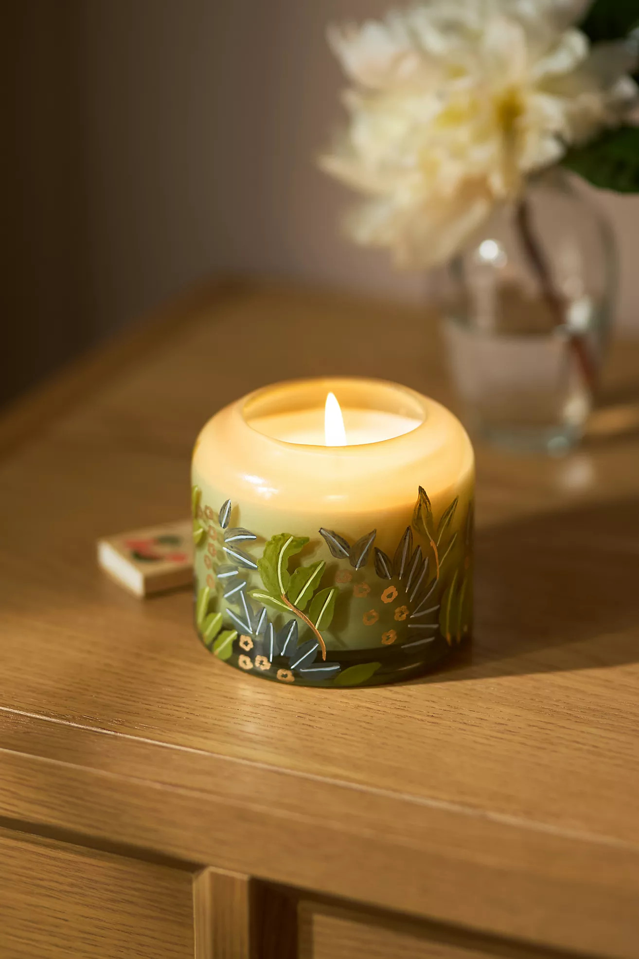 Lily Fresh Fern Moss Glass Candle | Anthropologie (US)