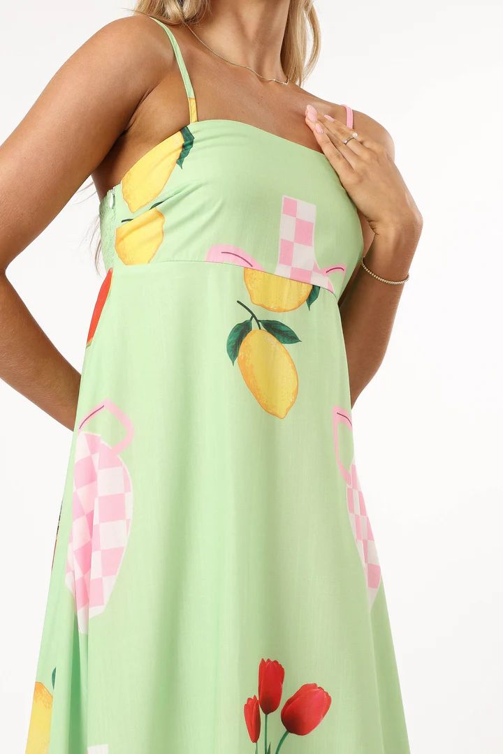 Brea Maxi Dress - Green Papaya | Petal & Pup (US)