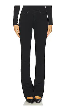 Hudson Jeans Barbara High Waist Bootcut Jeans in Black from Revolve.com | Revolve Clothing (Global)