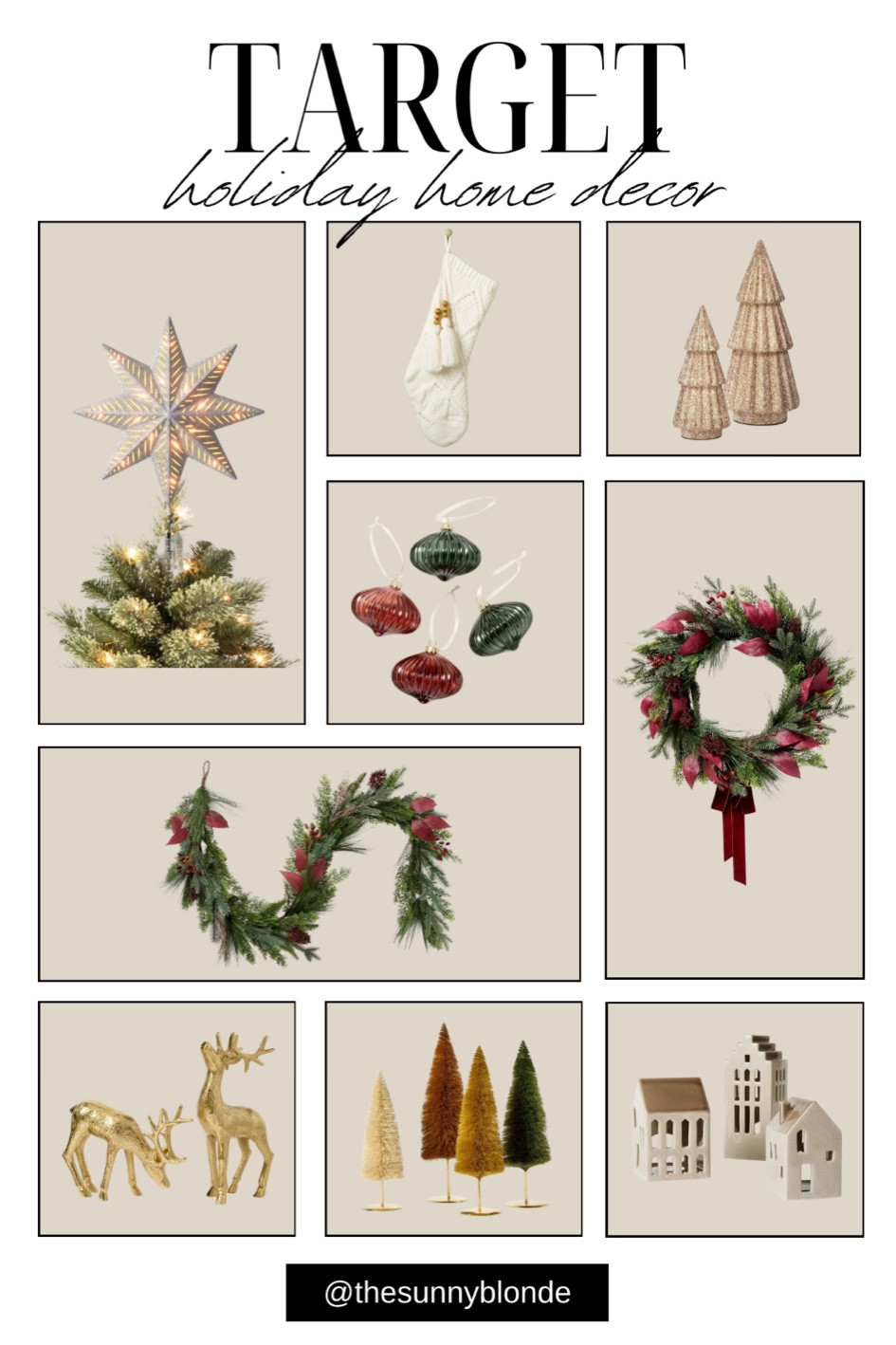 Shop Target’s home selection for the holidays! They have so many options on home decor! 


Target, holiday decor, Christmas decor, home decor, target home finds, finds under $50, tree topper, wreath, garland, table decor

#LTKHome #LTKFindsUnder50 #LTKHoliday