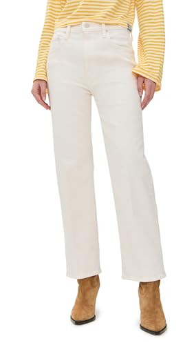 Mother Women's The Rambler Zip Ankle Jeans, Cream Puffs, 29 | Amazon (US)